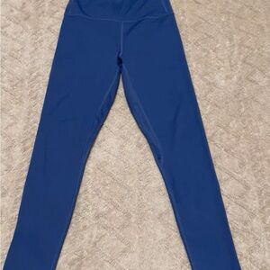Blue High-Waisted Leggings